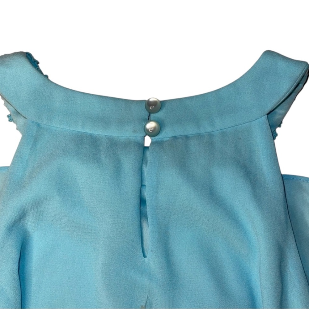AMY BYER DRESS GIRL SLEEVELESS LIGHT BLUE COLOR WITH PRETTY ACCESSORIES SIZE M-6 - Picture 7 of 9
